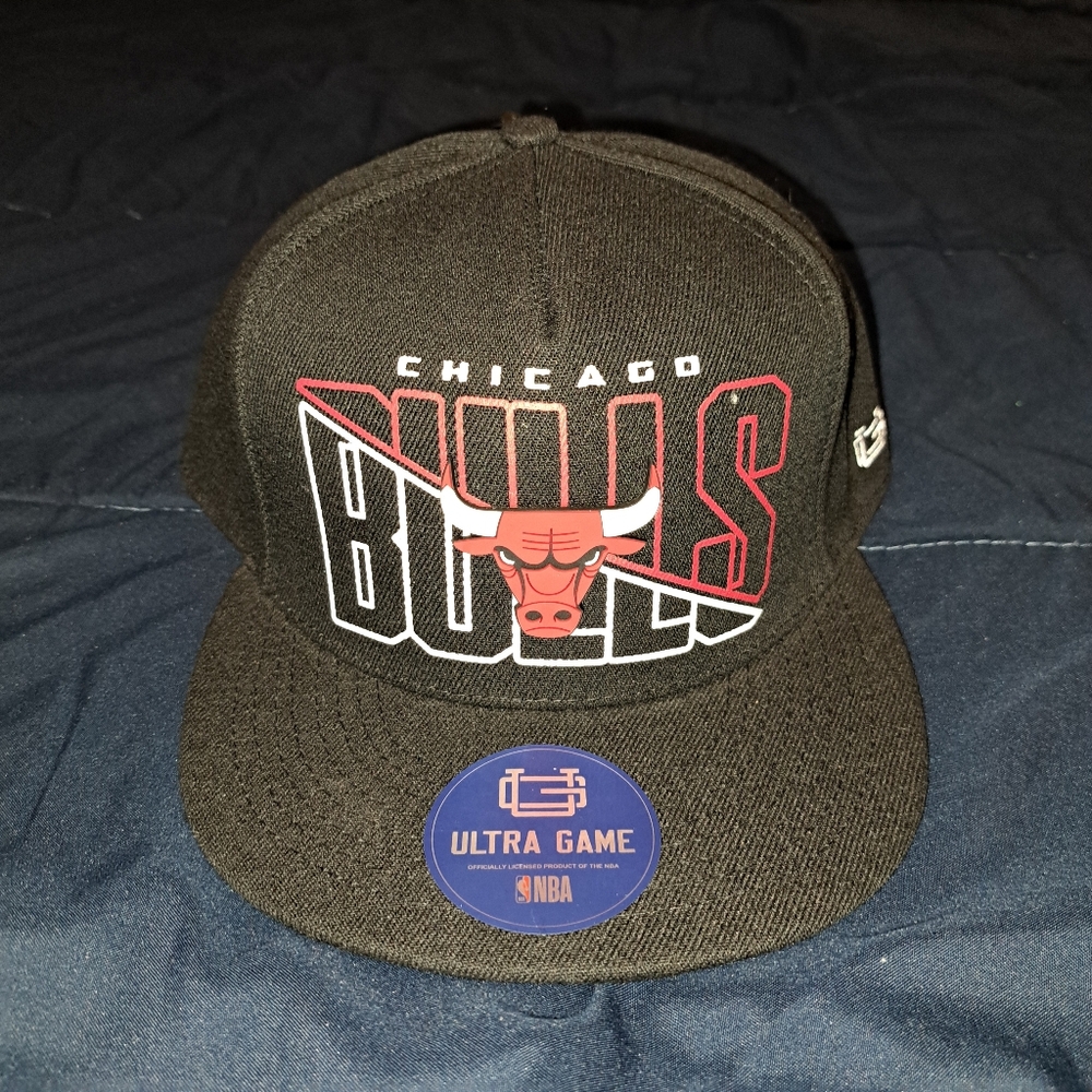Chicago Bulls Black Snap-Back Hat